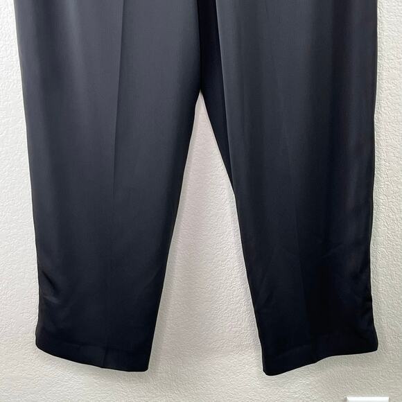 Vintage Kathy Levine by Request Black Straight Dress Slacks Pants NWT Petite L - Picture 8 of 13